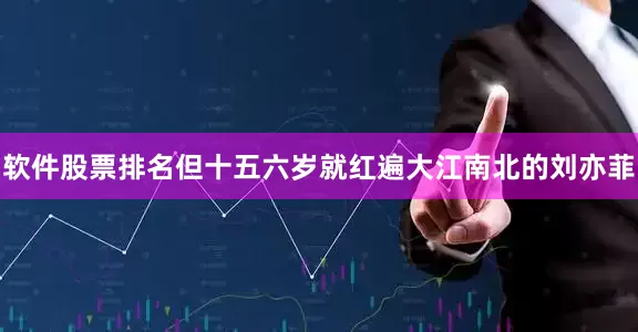 软件股票排名但十五六岁就红遍大江南北的刘亦菲