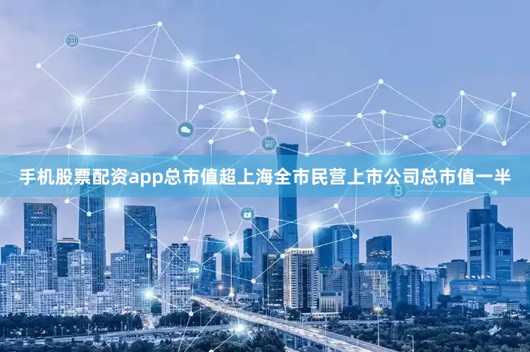 手机股票配资app总市值超上海全市民营上市公司总市值一半