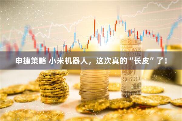申捷策略 小米机器人，这次真的“长皮”了！
